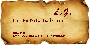 Lindenfeld György névjegykártya